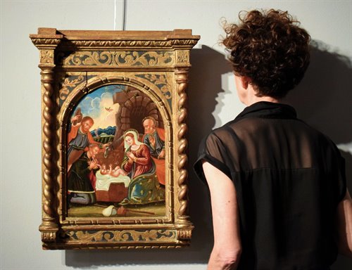   "Adoration of the shepherds"   Tabernacle frame  